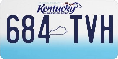 KY license plate 684TVH