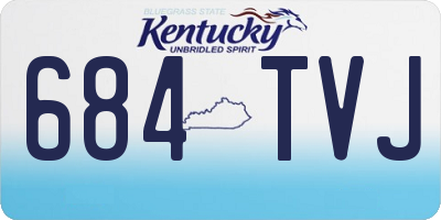 KY license plate 684TVJ