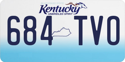 KY license plate 684TVO