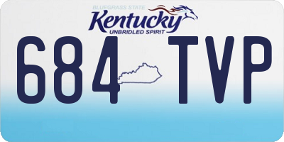 KY license plate 684TVP