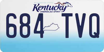 KY license plate 684TVQ