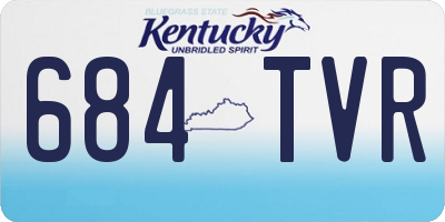 KY license plate 684TVR
