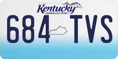 KY license plate 684TVS
