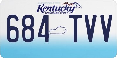 KY license plate 684TVV