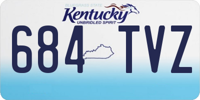 KY license plate 684TVZ