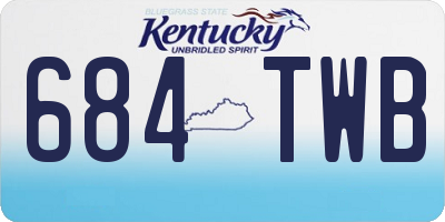 KY license plate 684TWB