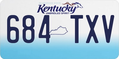 KY license plate 684TXV