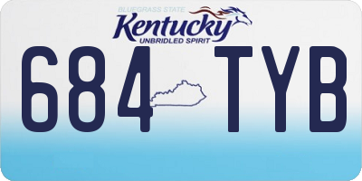KY license plate 684TYB