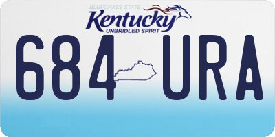 KY license plate 684URA