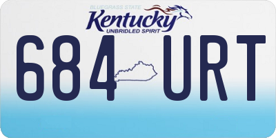 KY license plate 684URT