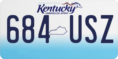 KY license plate 684USZ