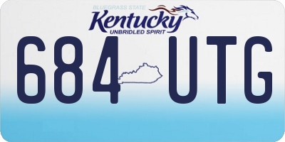 KY license plate 684UTG