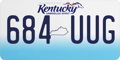 KY license plate 684UUG
