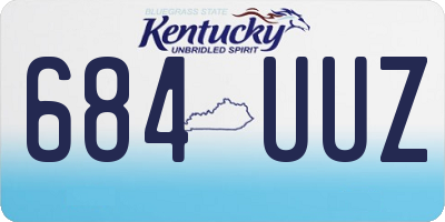 KY license plate 684UUZ