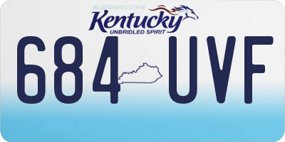 KY license plate 684UVF