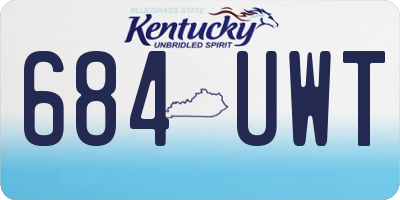 KY license plate 684UWT