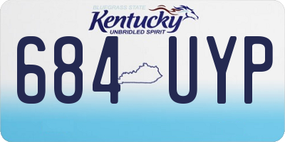 KY license plate 684UYP