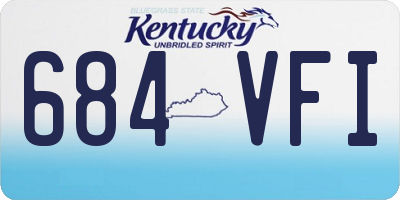 KY license plate 684VFI