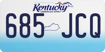 KY license plate 685JCQ