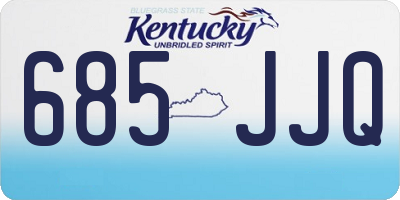KY license plate 685JJQ