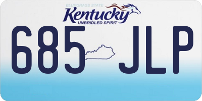 KY license plate 685JLP