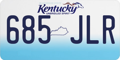 KY license plate 685JLR