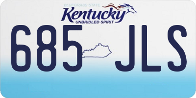 KY license plate 685JLS