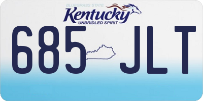 KY license plate 685JLT