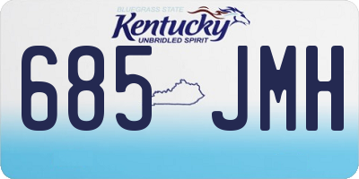 KY license plate 685JMH