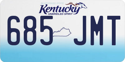 KY license plate 685JMT