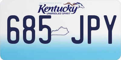 KY license plate 685JPY