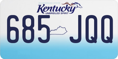 KY license plate 685JQQ