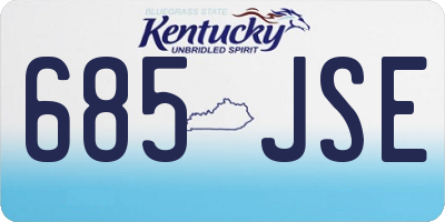 KY license plate 685JSE