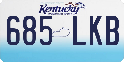 KY license plate 685LKB