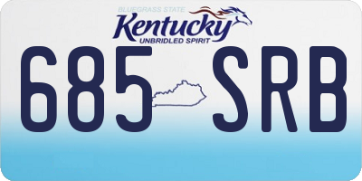 KY license plate 685SRB