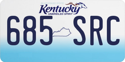 KY license plate 685SRC