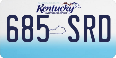 KY license plate 685SRD