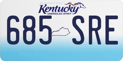 KY license plate 685SRE