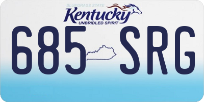 KY license plate 685SRG