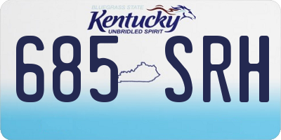 KY license plate 685SRH