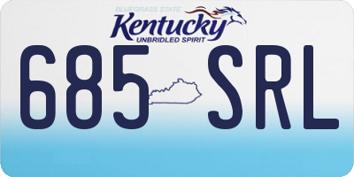 KY license plate 685SRL