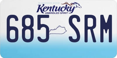 KY license plate 685SRM
