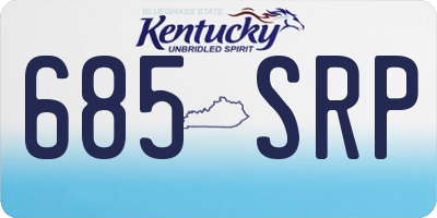 KY license plate 685SRP