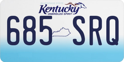 KY license plate 685SRQ