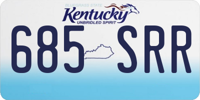 KY license plate 685SRR