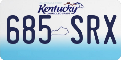 KY license plate 685SRX