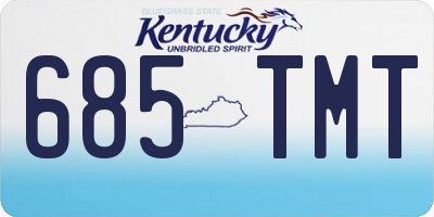 KY license plate 685TMT