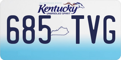 KY license plate 685TVG