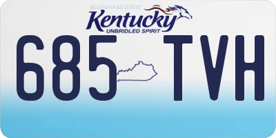 KY license plate 685TVH