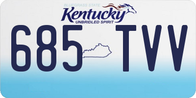 KY license plate 685TVV